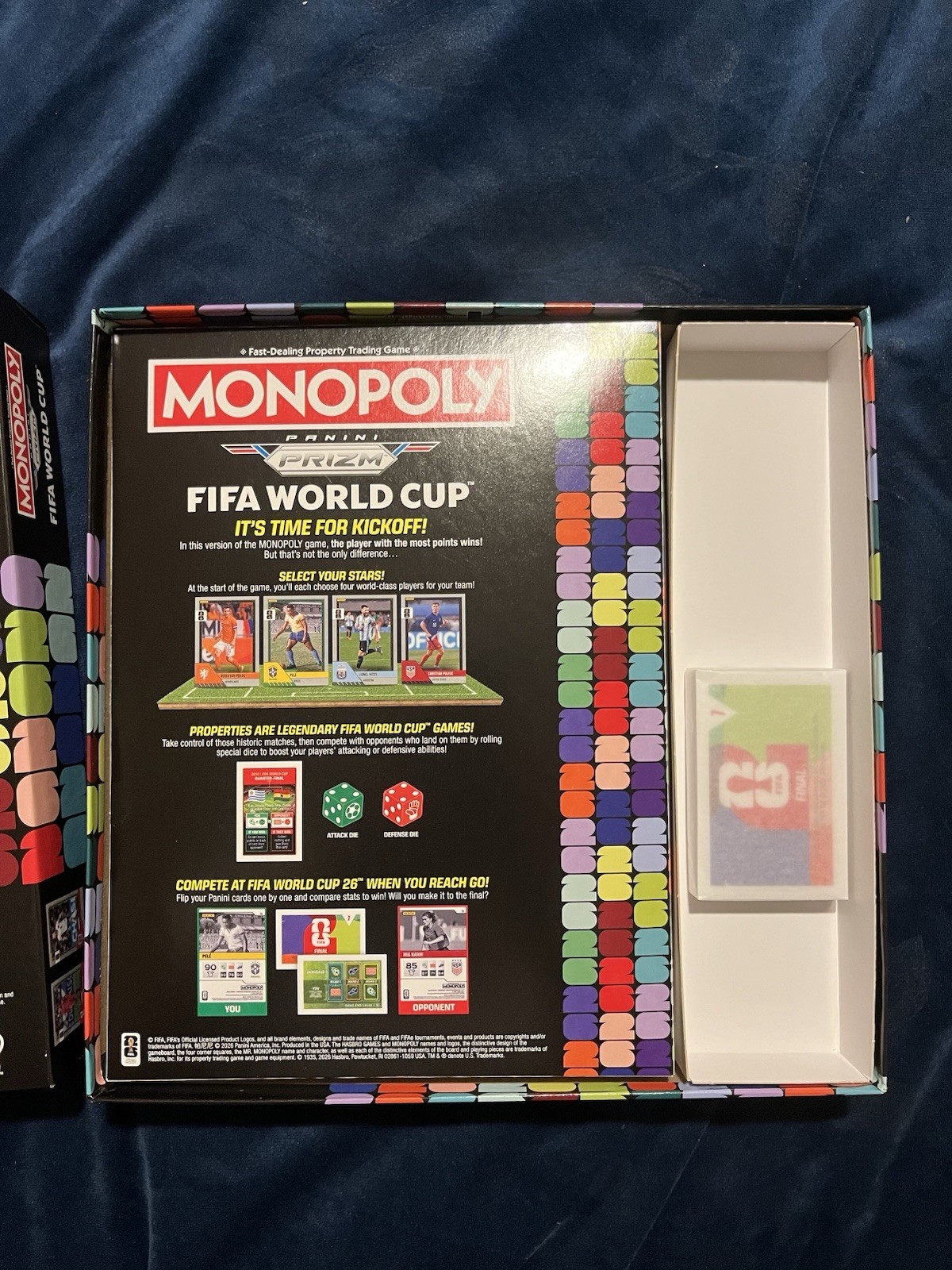 Hasbro Monopoly FIFA World Cup 26 Board Game NO CARDS INCLUDED