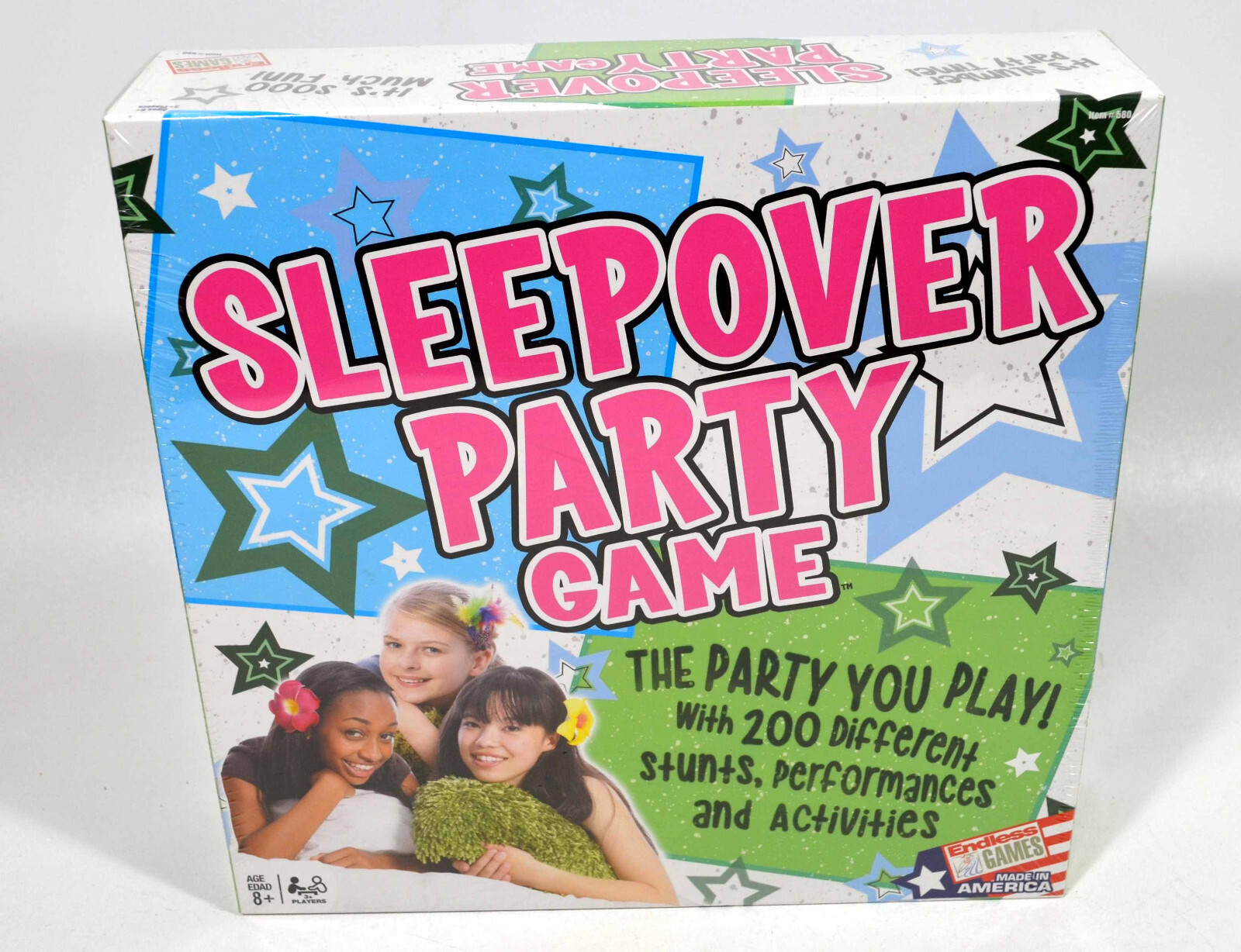 “THE SLEEPOVER PARTY GAME” 2014 Ages 8+ Complete By Endless Games Preowned