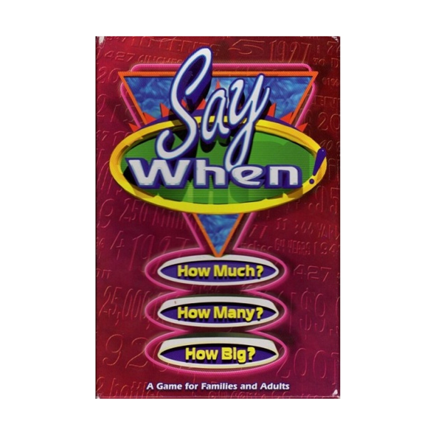 Say When! Box VG+/EX