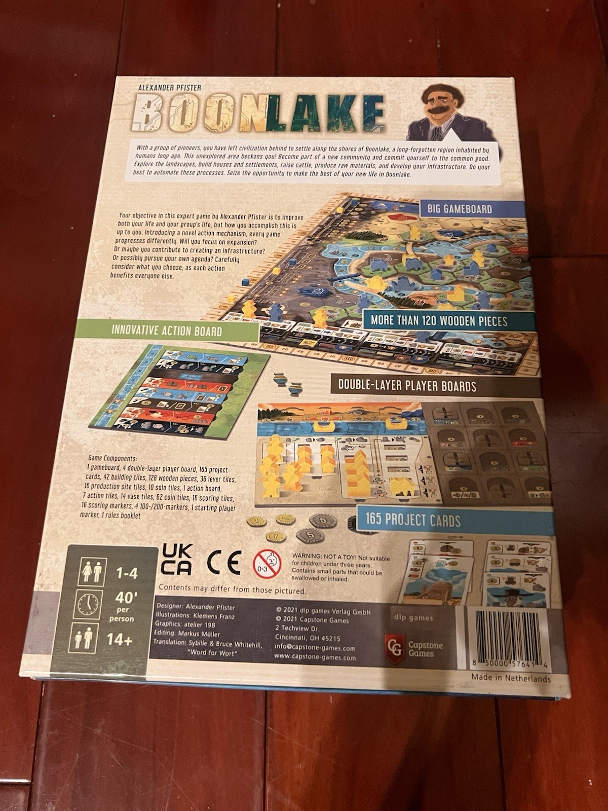 Boonlake board game Exploration Strategy 1 to 4 players Alexander Phister
