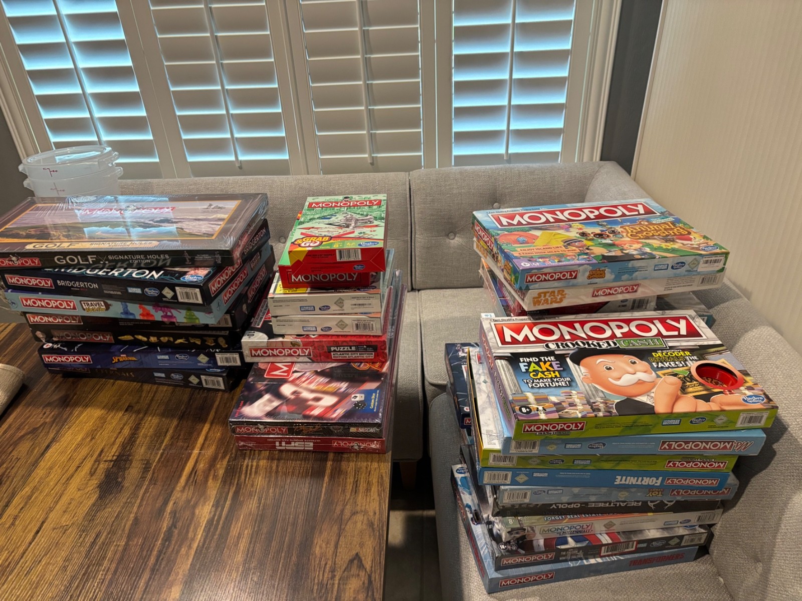 LOT OF 33 NEW SEALED MONOPOLY GAMES