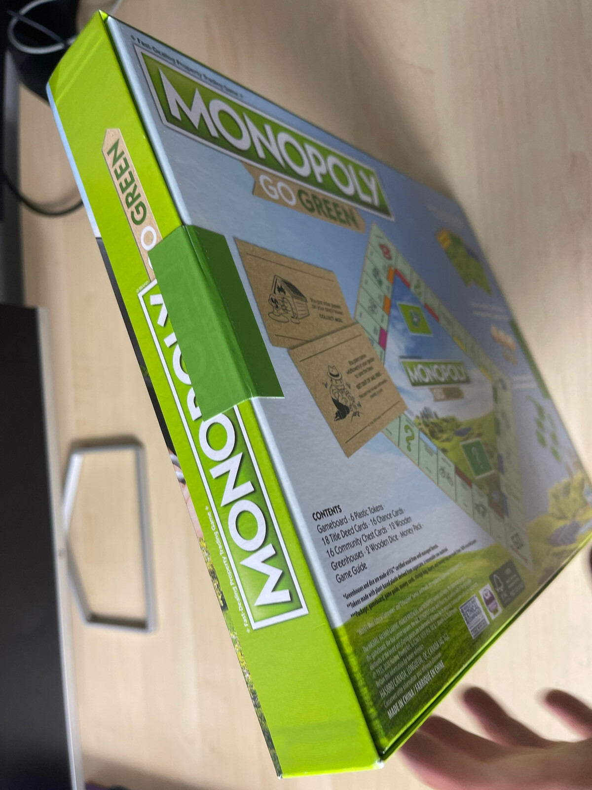 Monopoly Go Green Game 100% Recycled Paper Gift