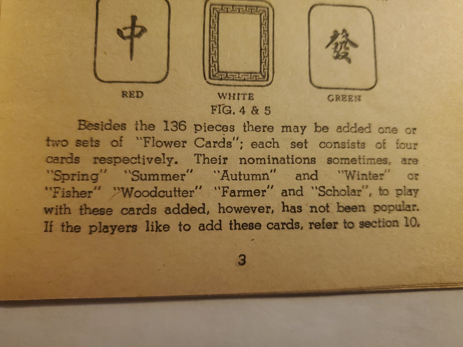 1920s Standard Rules for the Chinese Domino Game of Mahjong – Orig Green Pung Wo