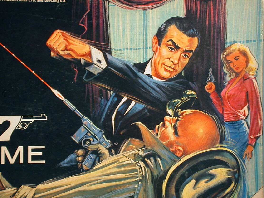 1964 James Bond Secret Agent 007 Game Sean Connery Milton Bradley Complete