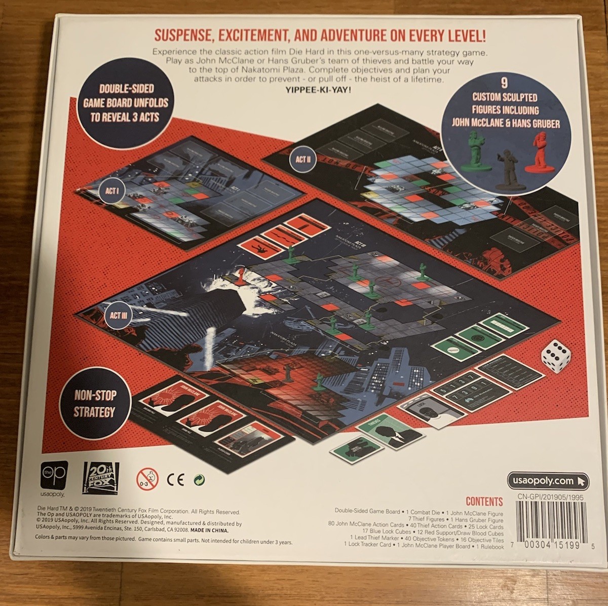 Die Hard The Nakatomi Heist Board Game Open Box All Original Components Sealed