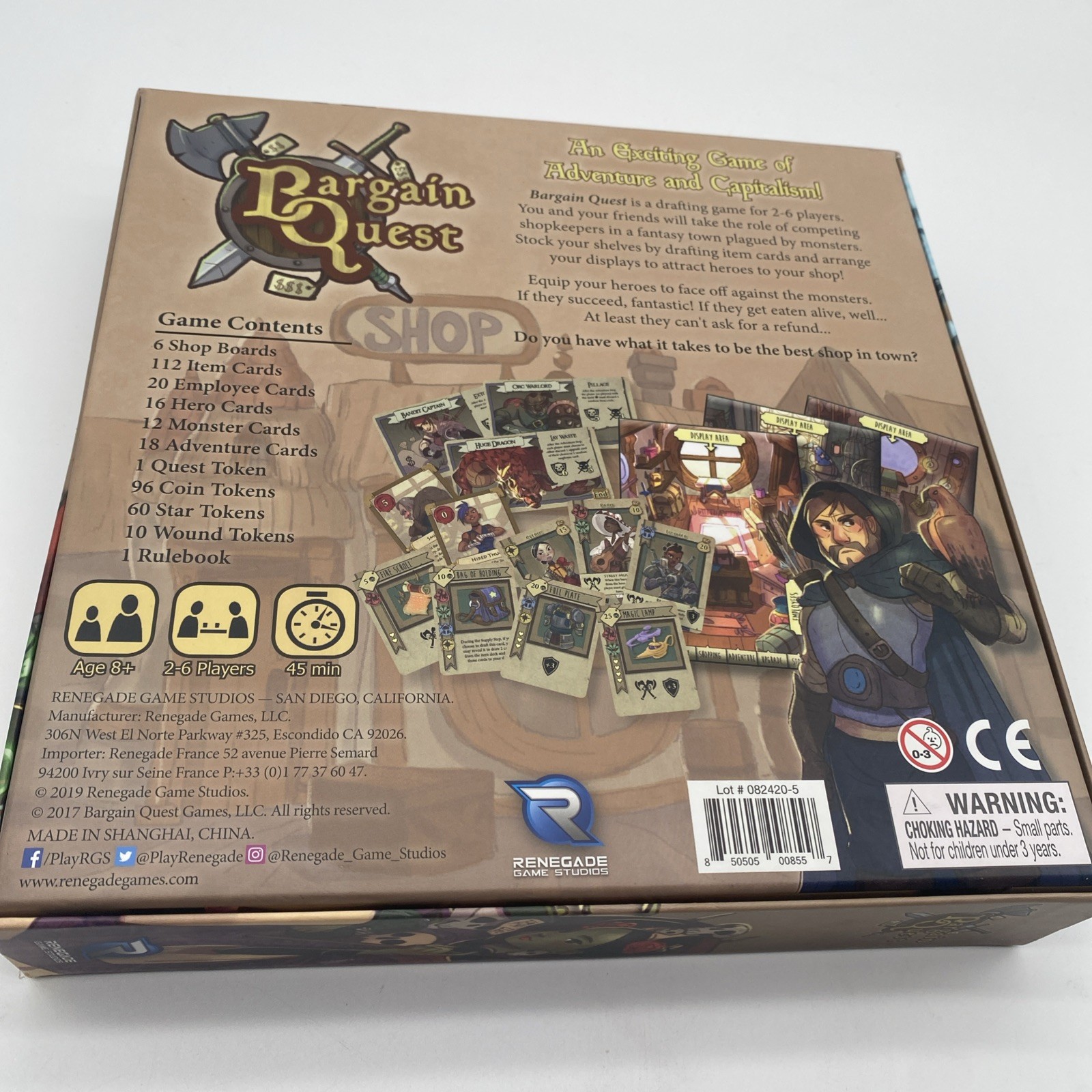 Bargain Quest Board Game Renegade Game Studio 2019 Adventures in Capitalism 100%