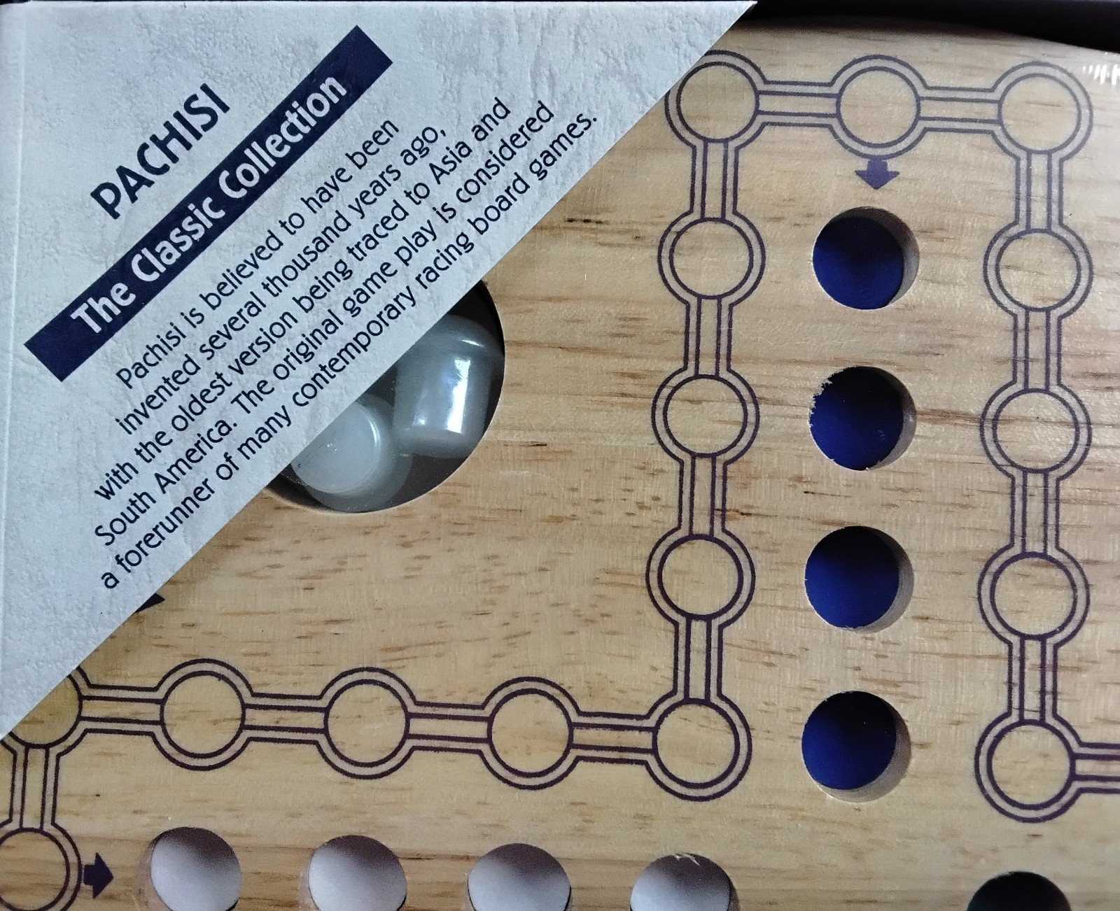 The Classic Collection PACHISI Racing Board Game New in Box & Plastic