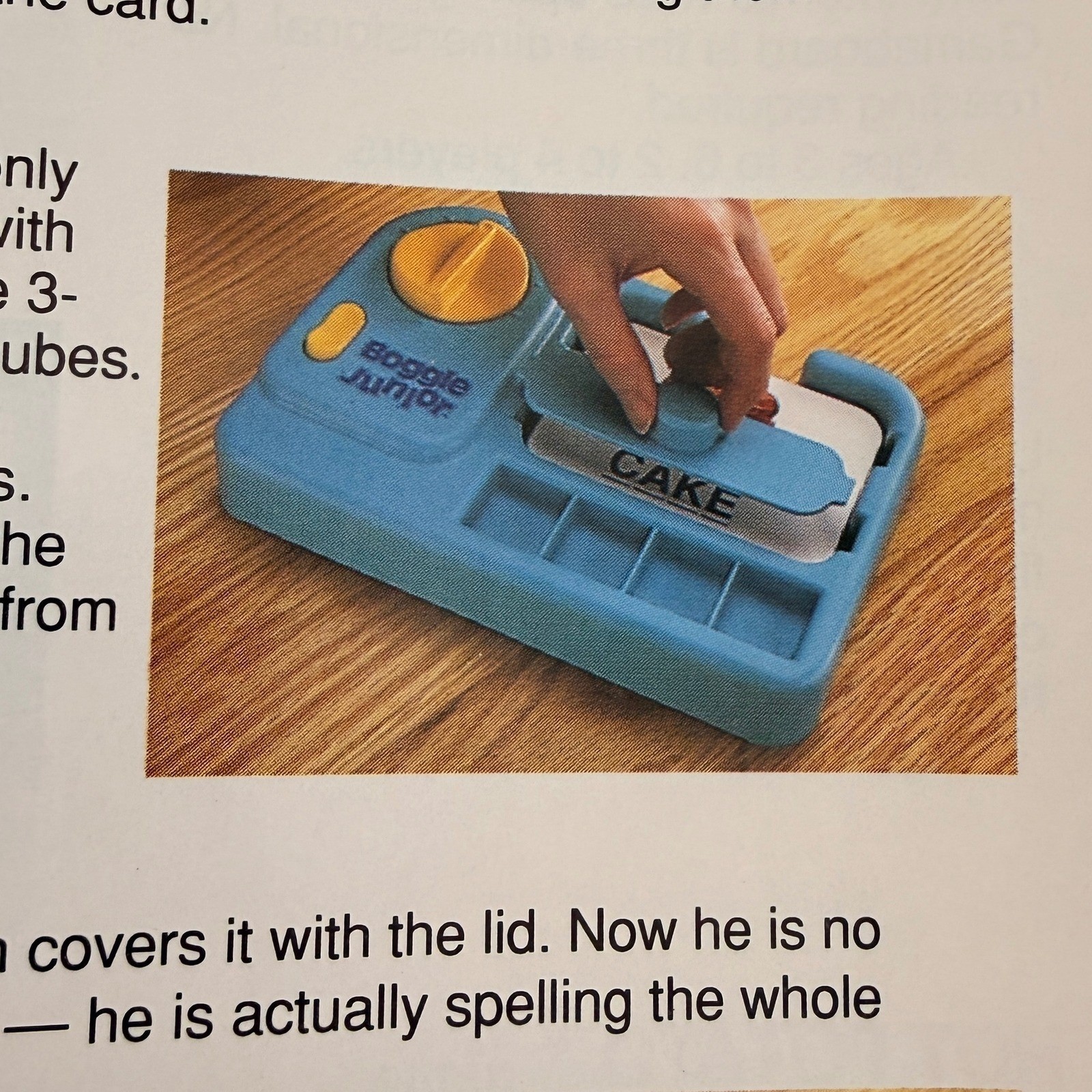 Vintage 1988 Boggle Junior Parker Brothers Pre-School Spelling Learning Game *
