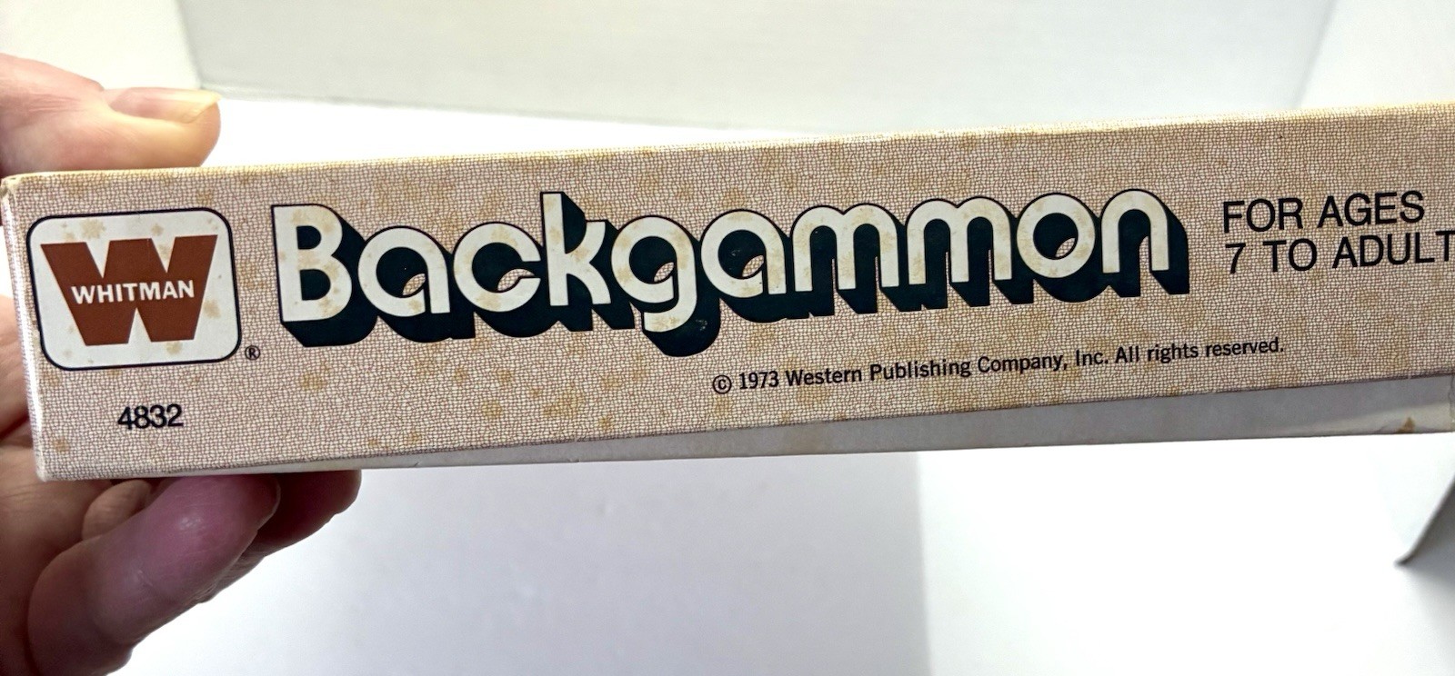 Vintage 1973 Whitman Board Game Backgammon Set Complete Made in USA