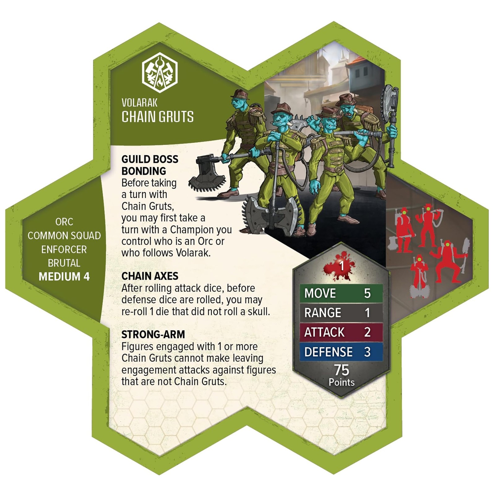 Heroscape: Chain Gruts & Ramosaur Rider – Renegade Game Studios