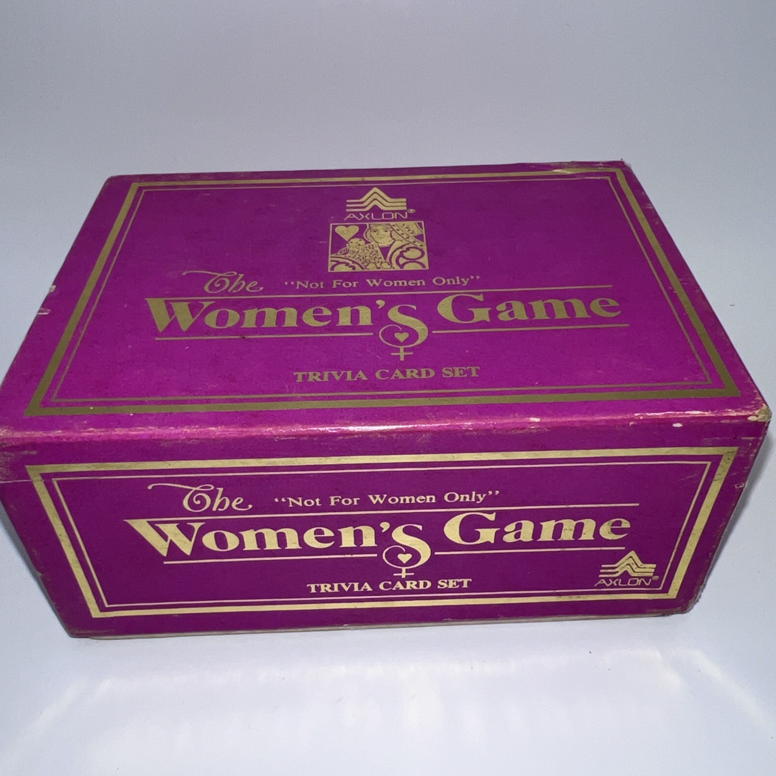 Women’s trivia card set AXLON~The “Not for Women Only” game w/inst VTG 1984