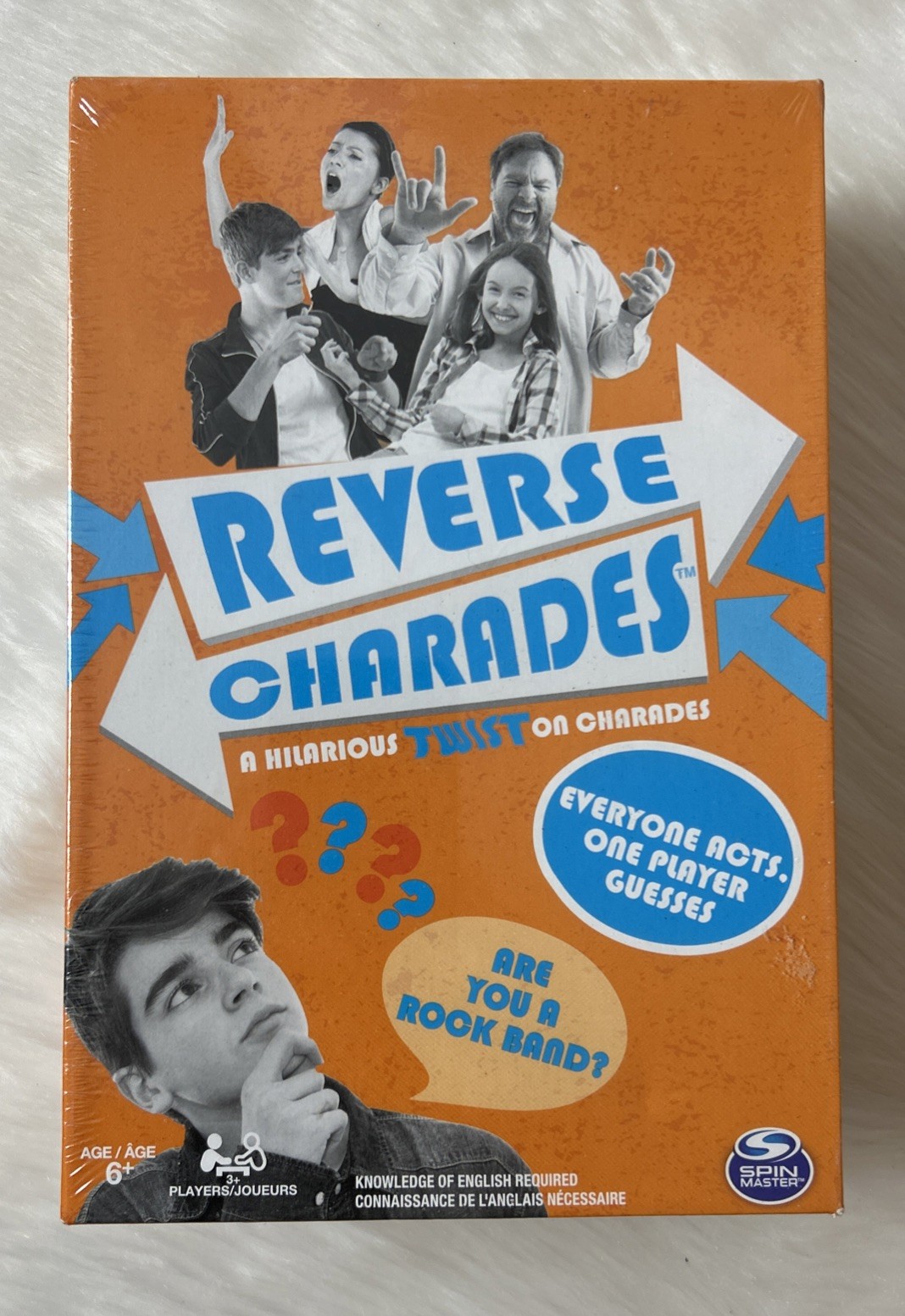 Original Reverse Charades Board Game Spin Master Games Interactive All Play New