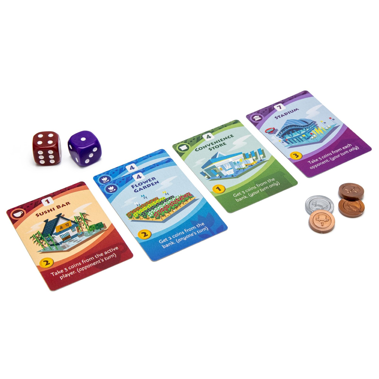 Machi Koro 2 Board Game – New Adventures Await in Your Quirky City! Fast-Pace…