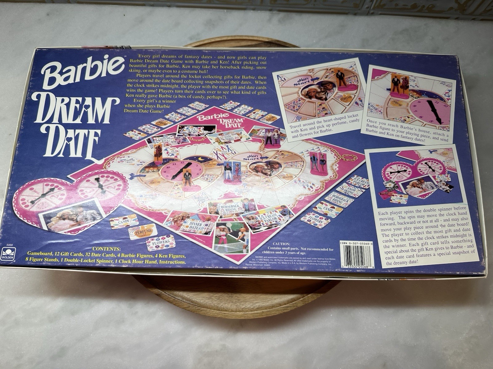 Vintage 1992 Barbie Dream Date Board Game By Golden 2-4 Players Ages 5 And Up