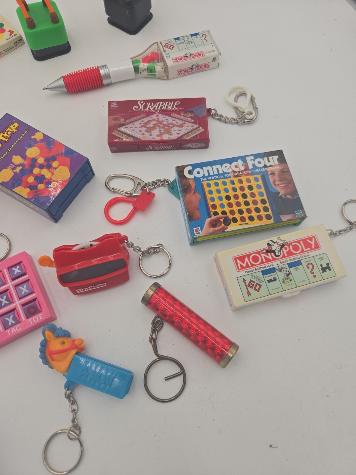 Vintage Y2K Mini Board Game Keychain Toy Lot Of 25 Toys Hasbro 90’s