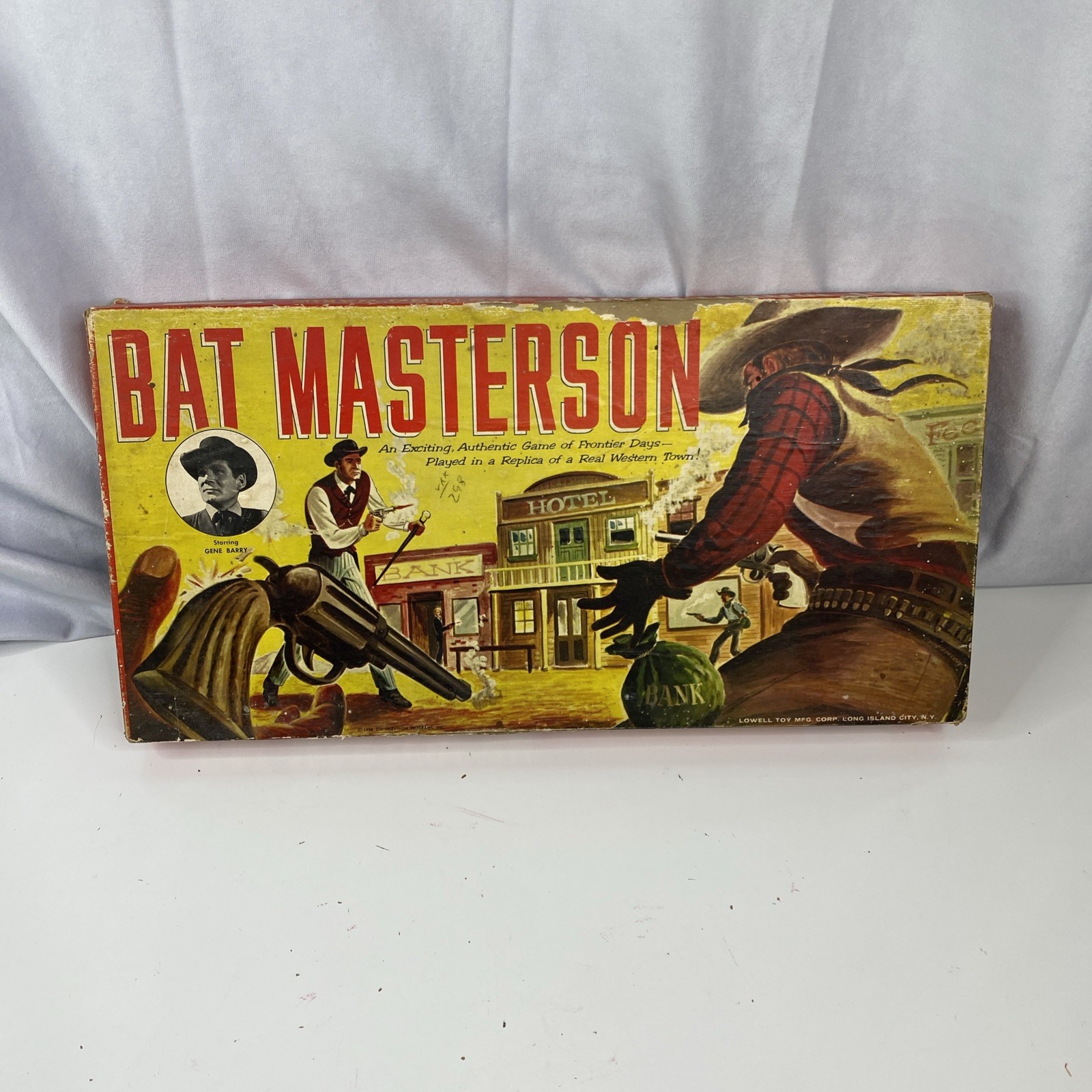 1958 Bat Masterson Board Game by Lowell Complete or Near Complete – See pics
