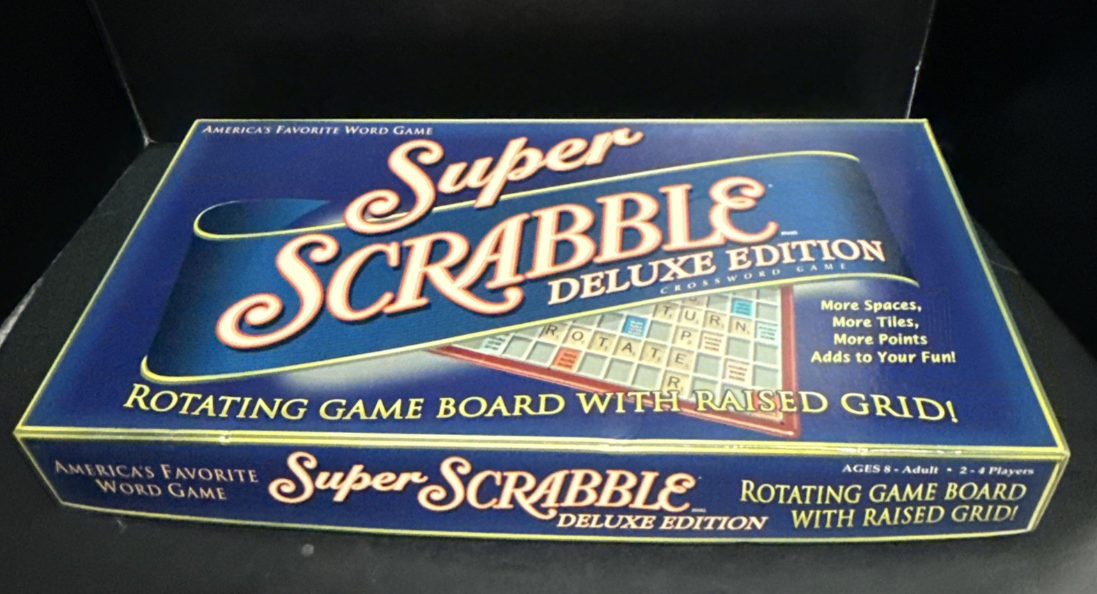 Super Scrabble Deluxe Edition Crossword Board Game 200 Tiles 99% Complete 2006