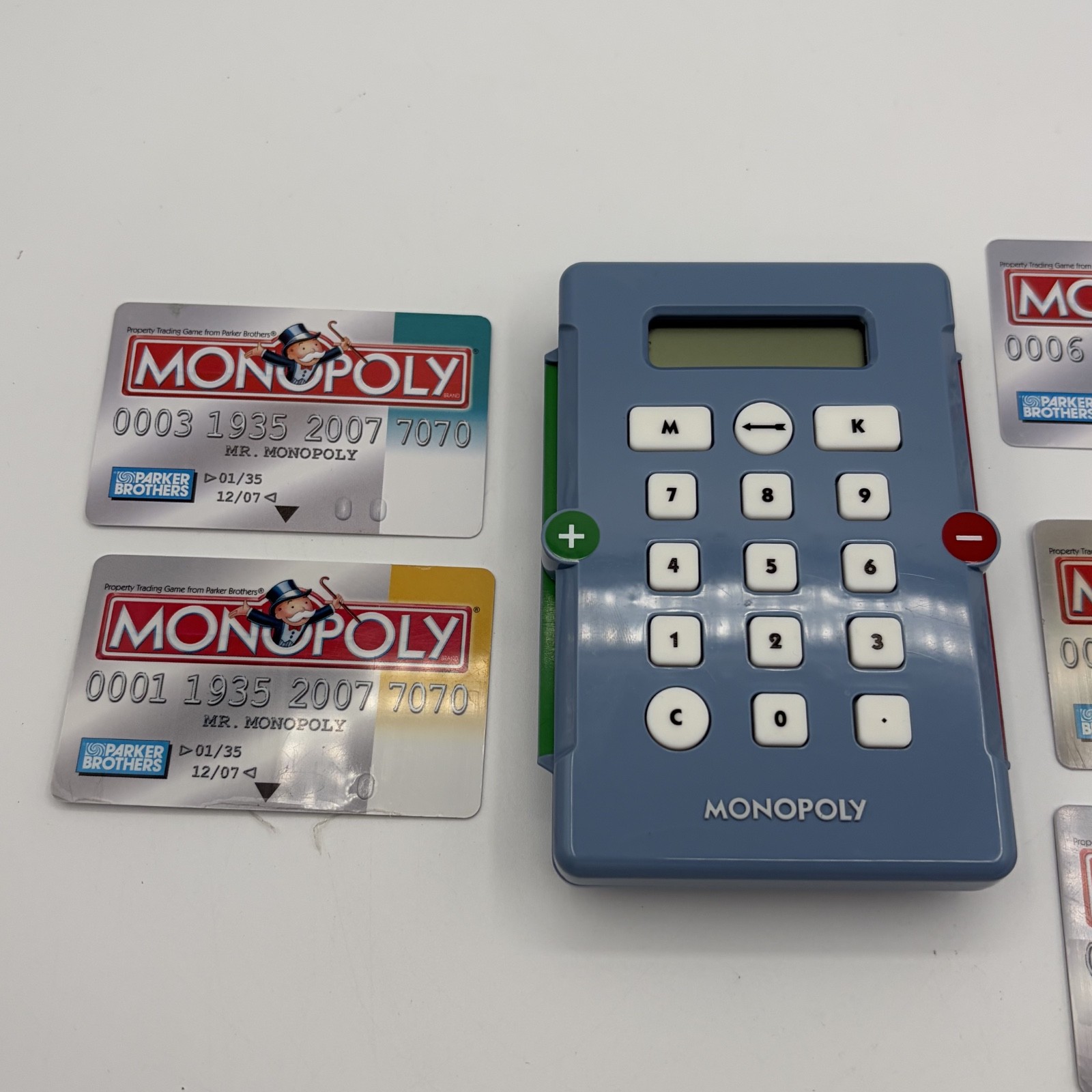 Monopoly Replacement Pieces 2007 Electronic Banking Unit & 5 Bank Cards Tested