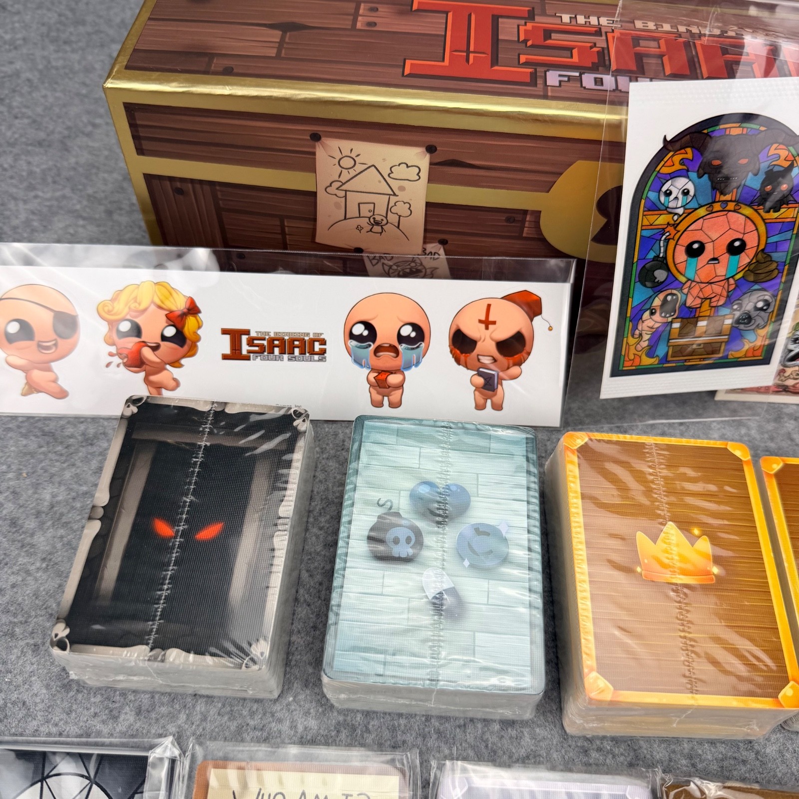 The Binding of Isaac Four Souls First Edition Board Game Open Box Sealed Cards