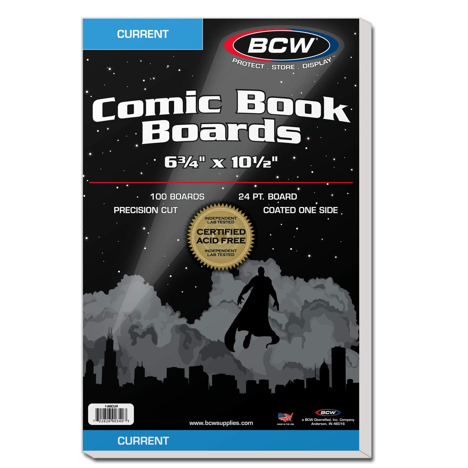 Current Comic Book Backing Boards – 100 Pack | 24 pt., Coated, Buffered with …