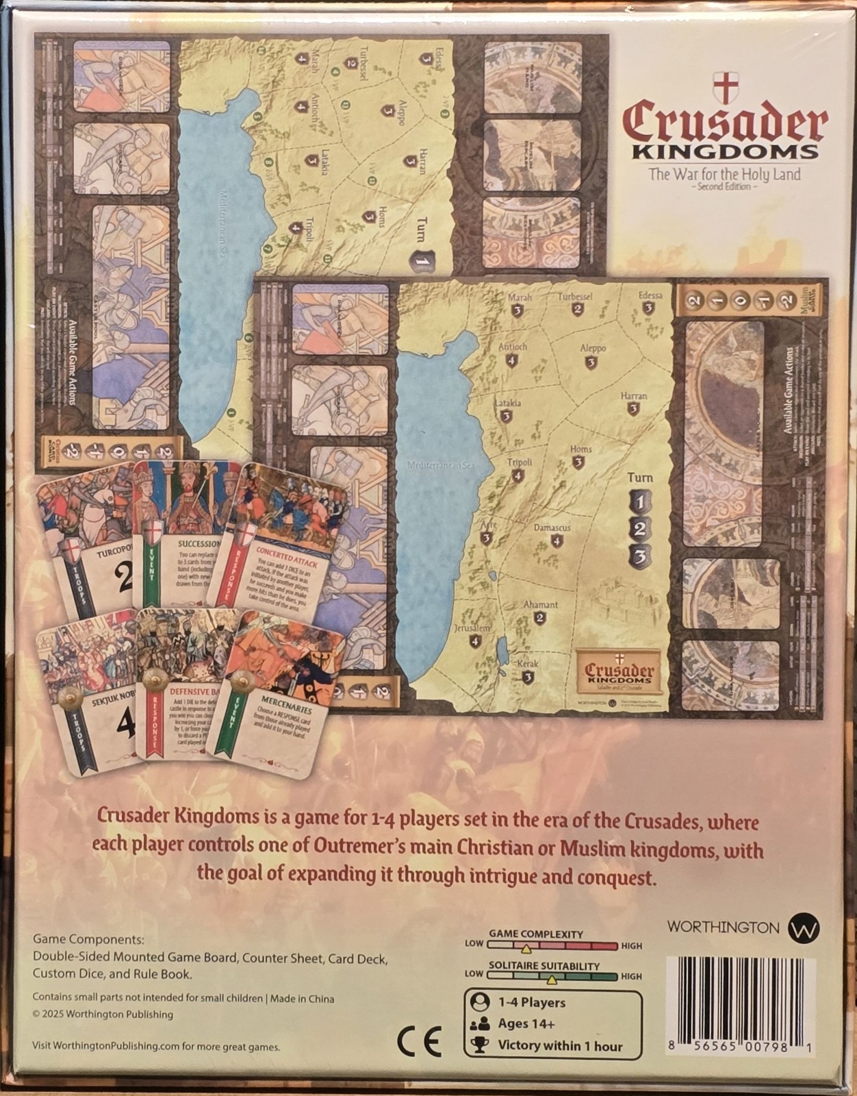 Worthington Games Crusader Kingdoms Deluxe 2nd Edition NISW Fast Shipping