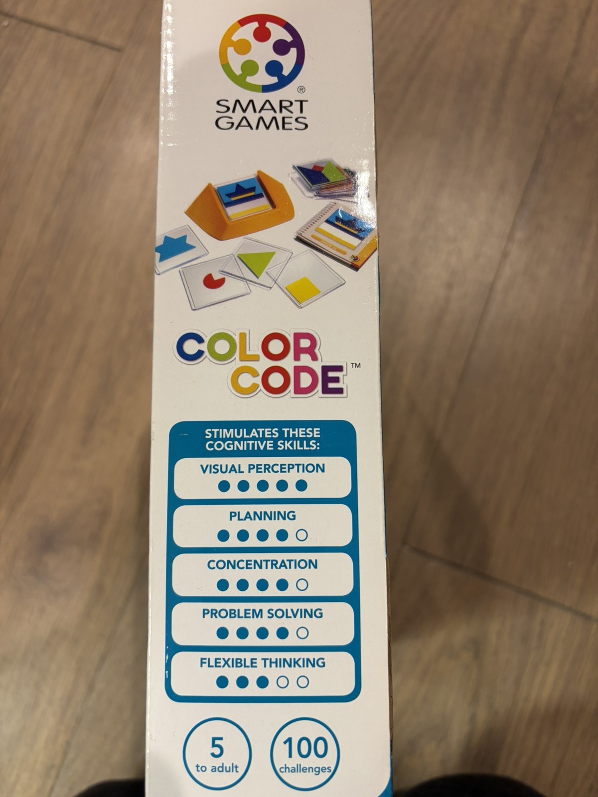 SmartGames Color Code Puzzle Game 1 Player Brain Teaser Logic 100 Challenges 5+