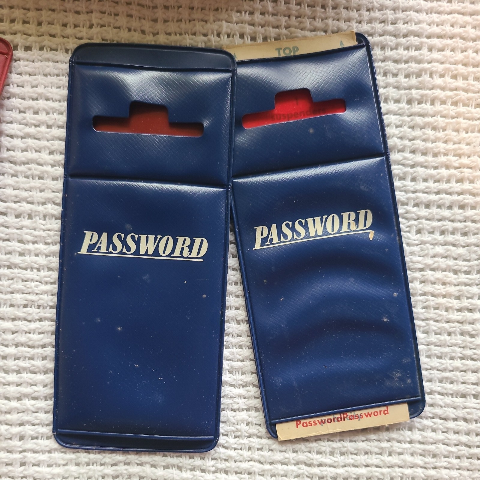 Vintage 1962 Milton Bradley 10-Adult Classic Password Board Game Parts Only