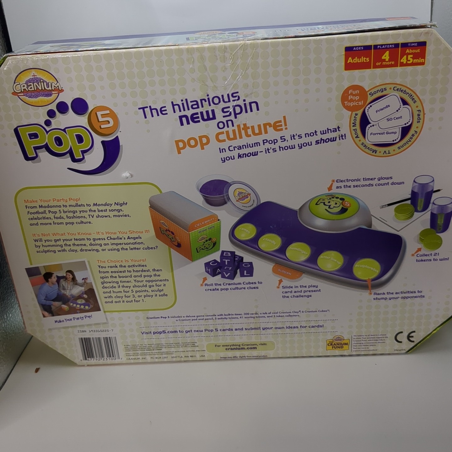 Cranium Pop 5 Adult Pop Culture Console Game 2006 NIB
