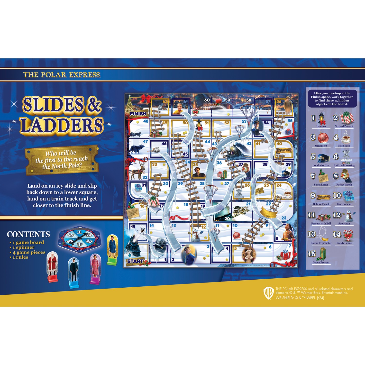 MasterPieces – The Polar Express – Slides and Ladders Board Game