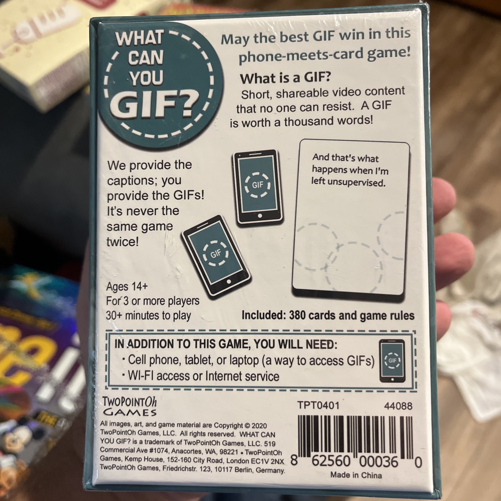 What Can You GIF? – An Award Winning Phone-Meets-Card Game by TwoPointOh Games