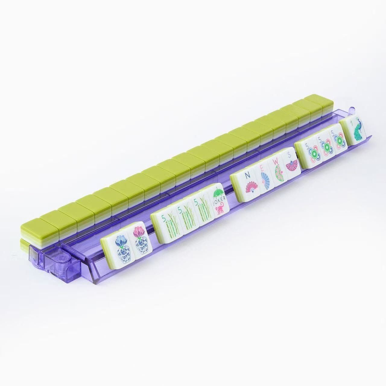 American Mahjong Game Set,160 Lime Layered Mah Jong Tiles Family#Party#Game#Gift