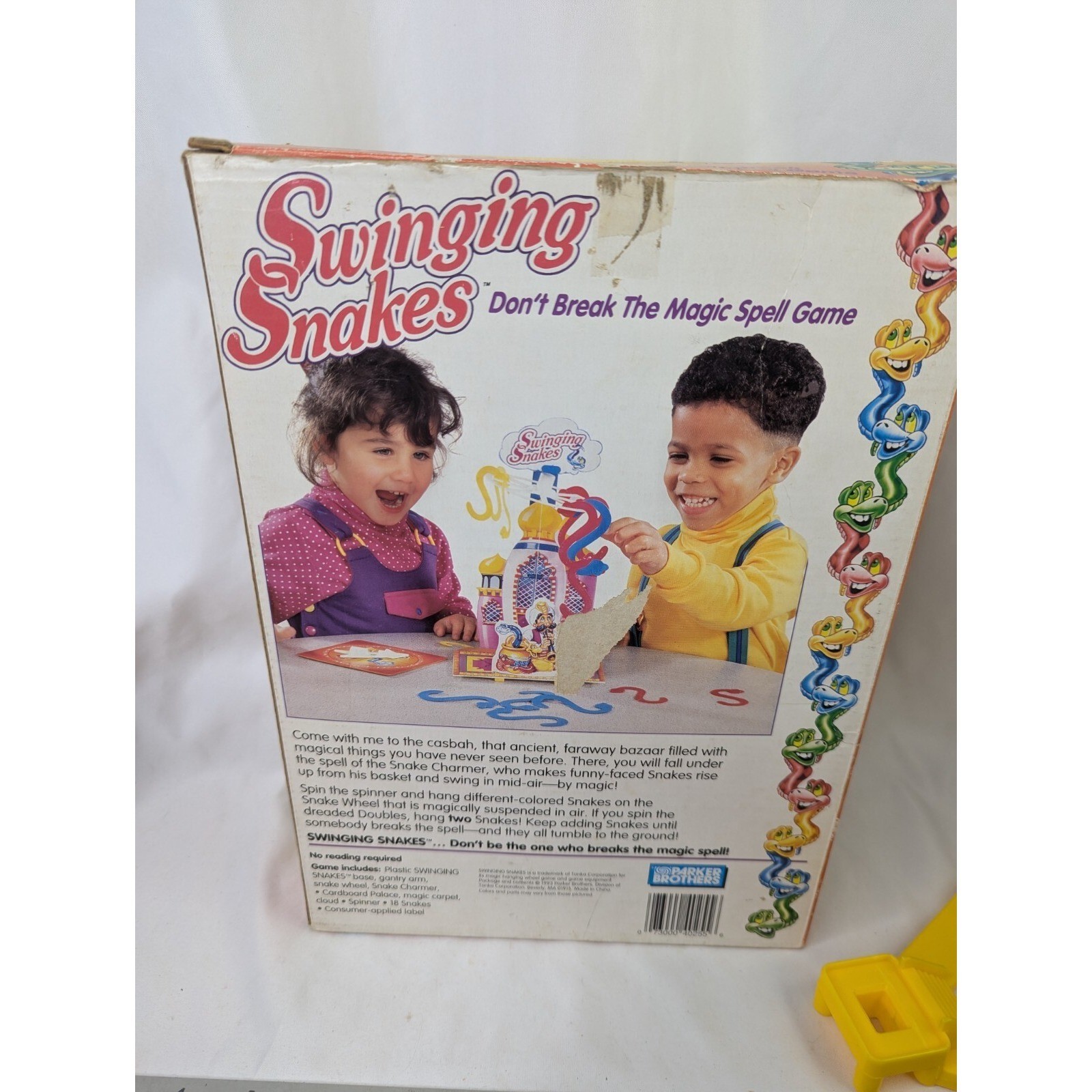 Parker Brothers Game Swinging Snakes 40255 Incomplete 1993