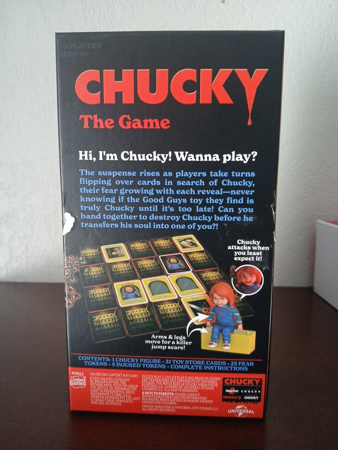 Child’s Play (2025) CHUCKY The Game (1-5 Players, 14+, Endless Games)