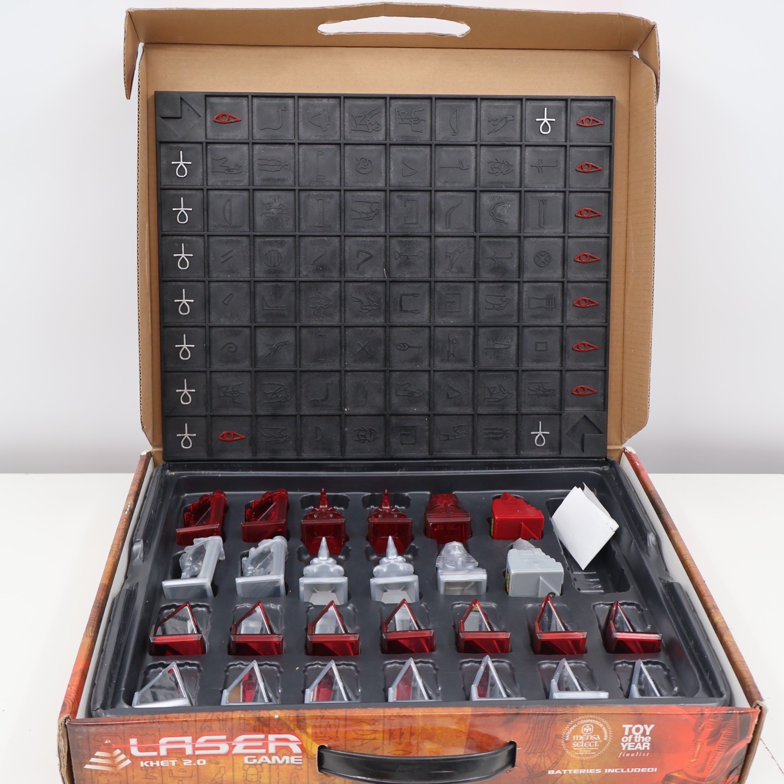 Laser Khet 2.0 Board Game Strategy Mensa 100% Complete Tested with New Batteries