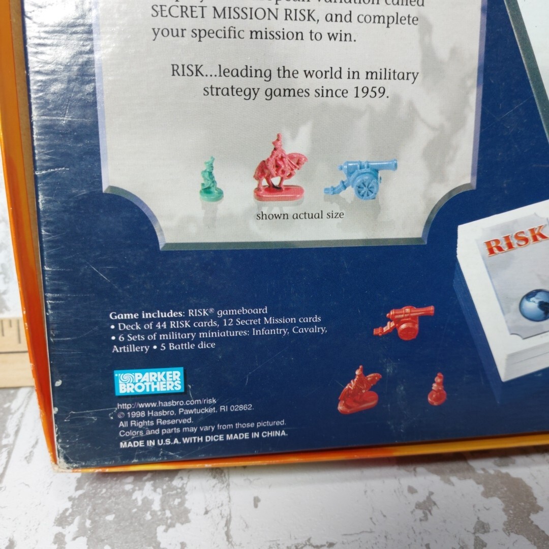 1999 Parker Brothers Hasbro Risk Board Game of Global Domination Complete