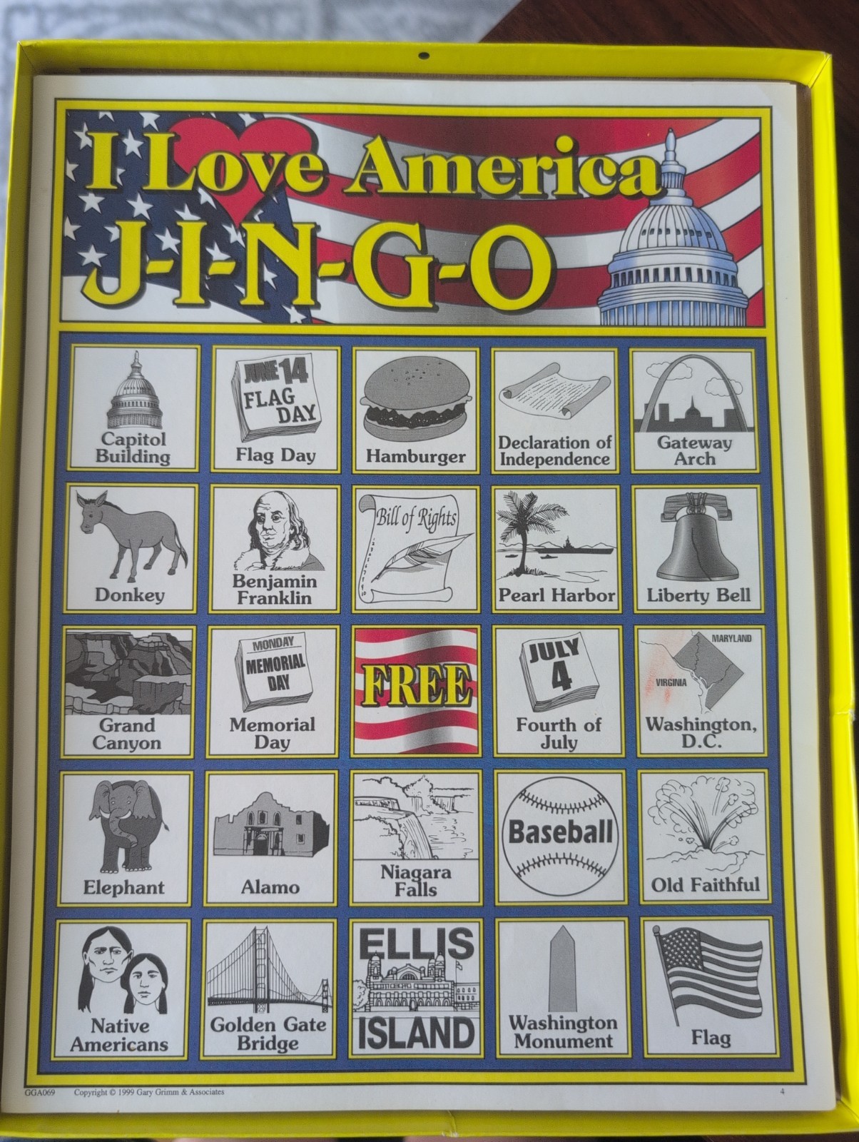 Lot of 6 JINGO Bingo Educational Presidential, American, Middle East *INCOMPLETE