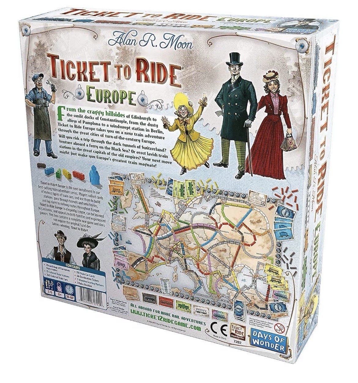 Days of Wonder Ticket to Ride Europe Board Game