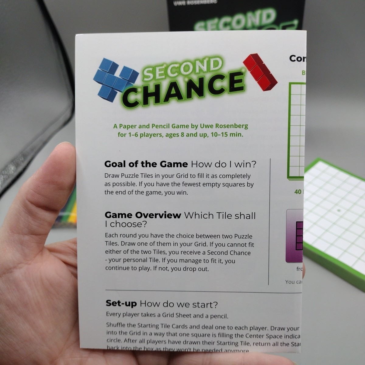 Second Chance (2nd Edition) Card Board Game by Stronghold Games, 100% Complete