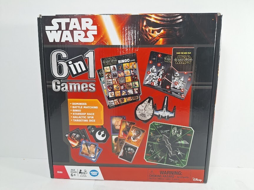 Star Wars 6 In 1 Party Board Game Wonder Forge Creative Unisex Kids 2015 Disney