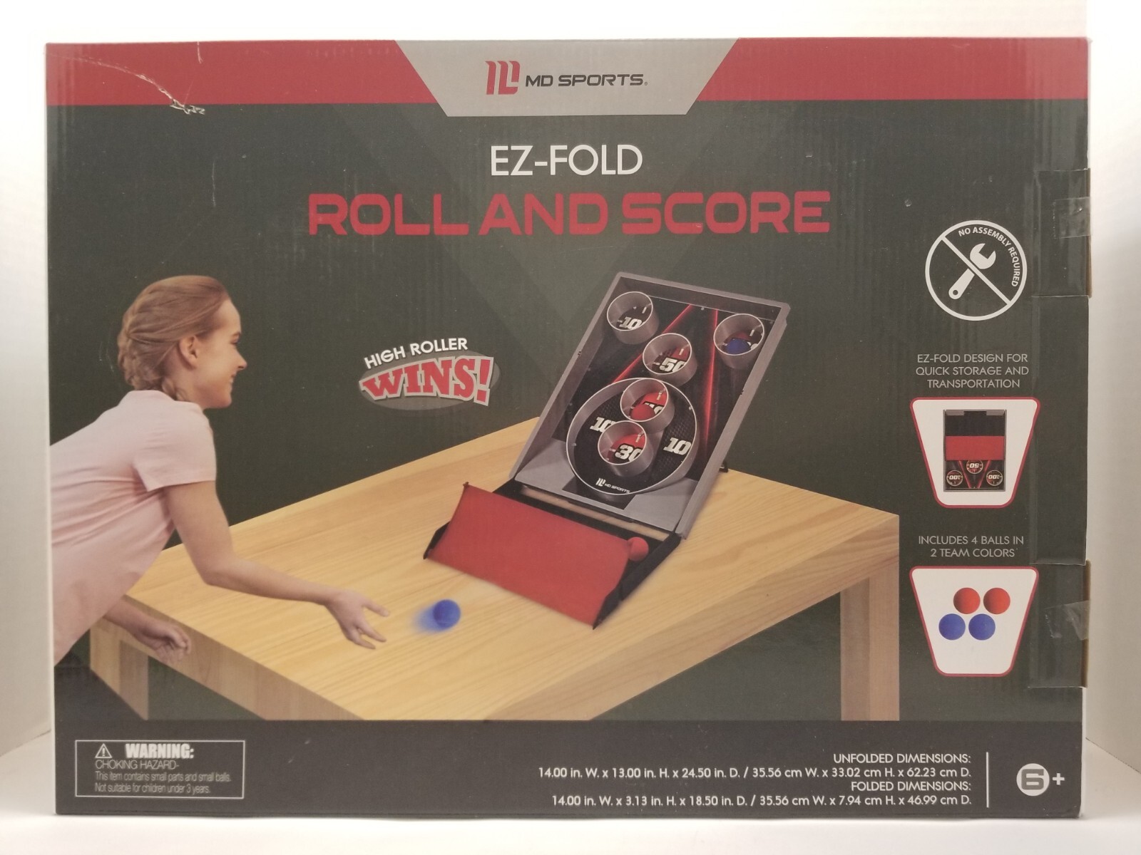 Skee-Ball Tabletop Game EZ Fold Roll And Score Classic Arcade MD Sports Rare New