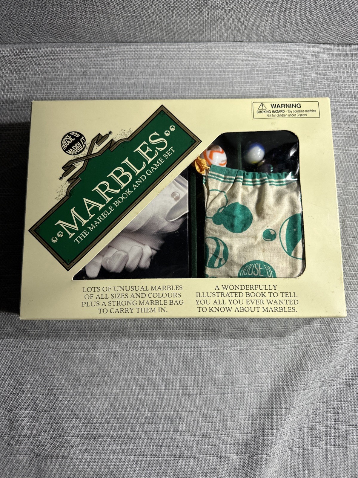 Vintage Marbles Original “Marble Book & Game Set” House of Marbles Opened