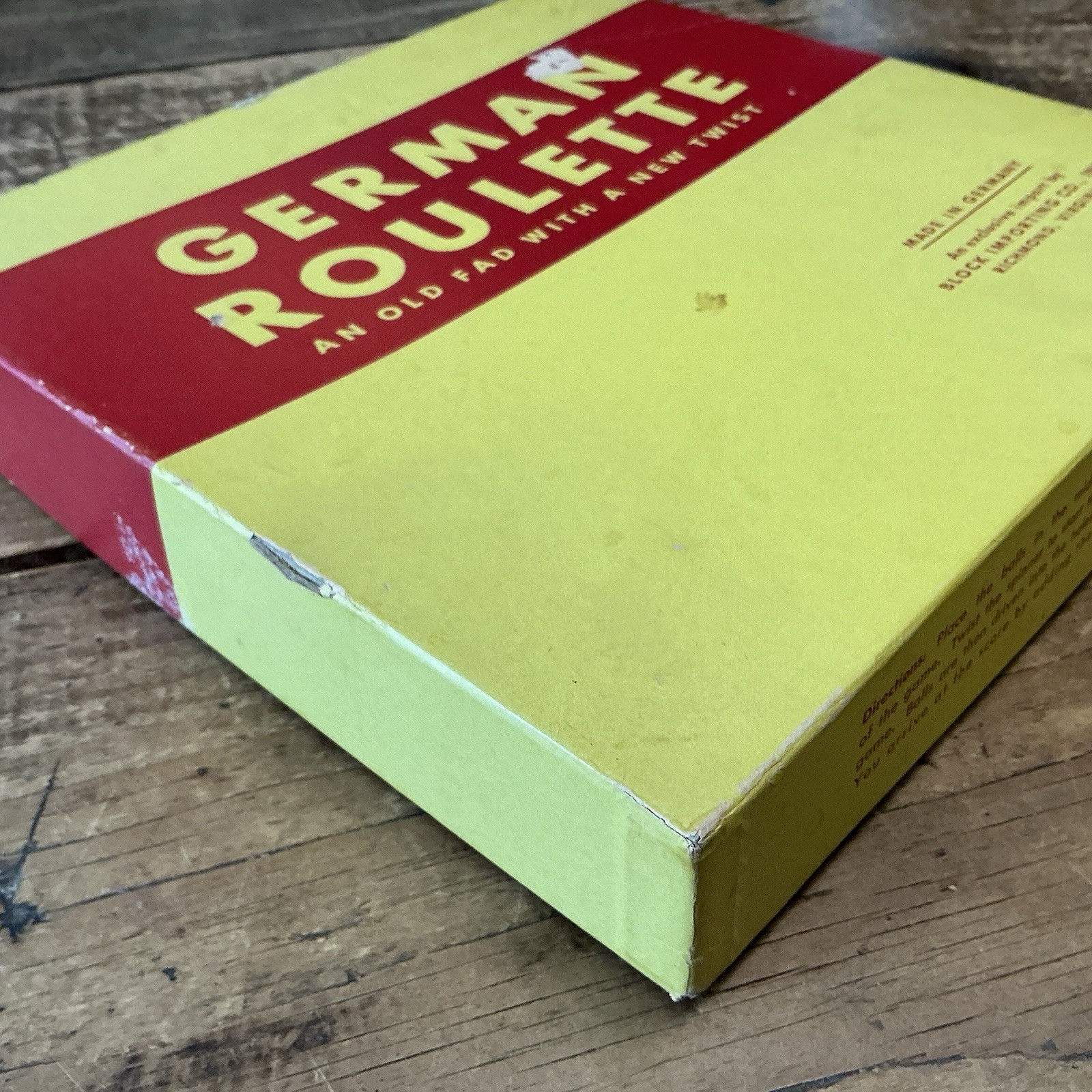 Vintage GERMAN ROULETTE Game No. 605 with Box ‘Made in Germany’ Wooden SPINNER