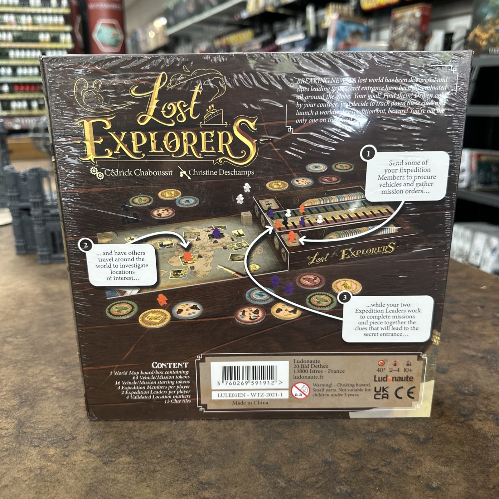 Lost Explorers – Ludonaute Board Game – Ages 10+ 2-4 Players – Brand New