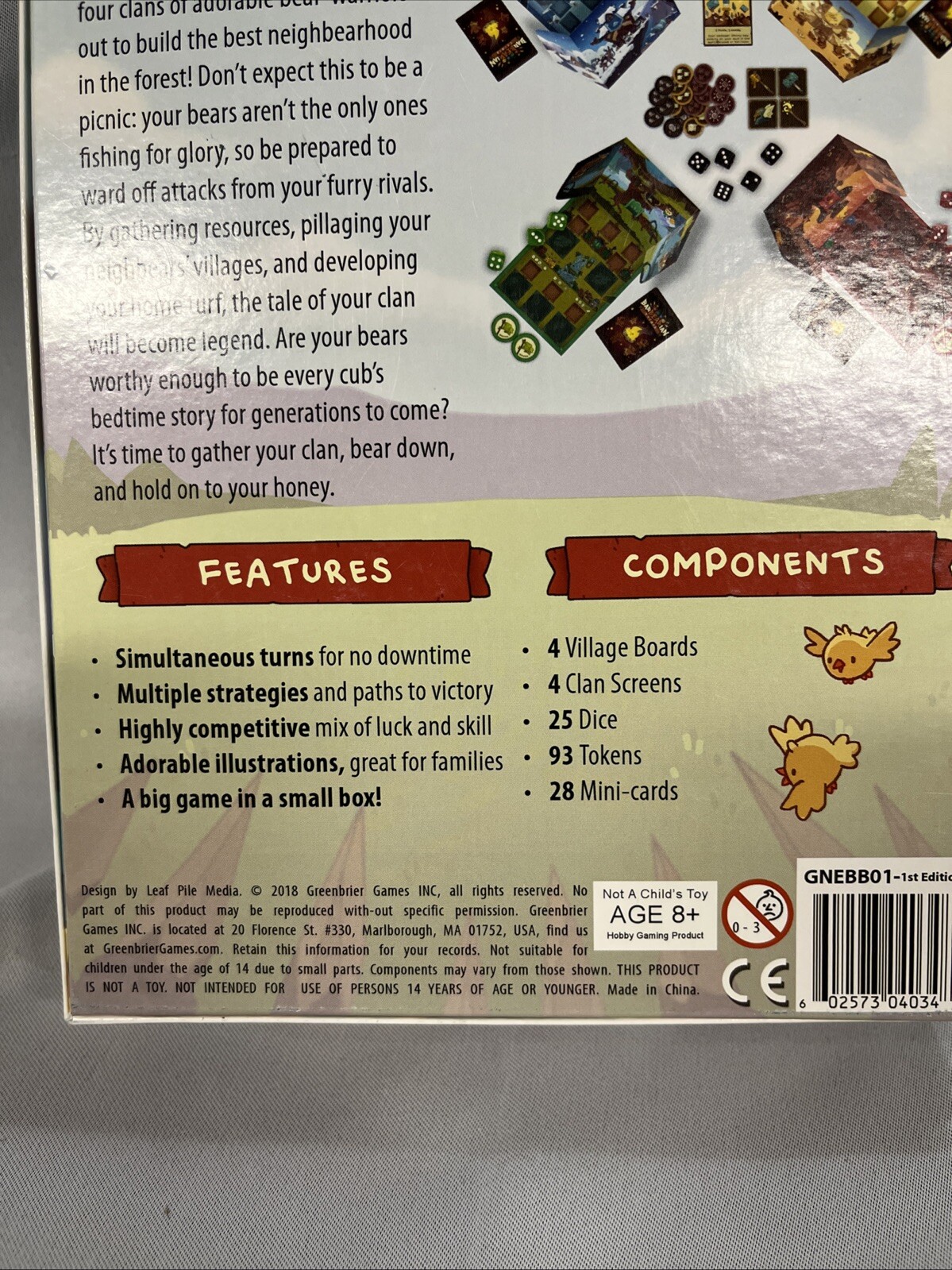 Barbearian Battlegrounds Greenbrier Games 100% EXCELLENT COMPLETE Fun Teenage