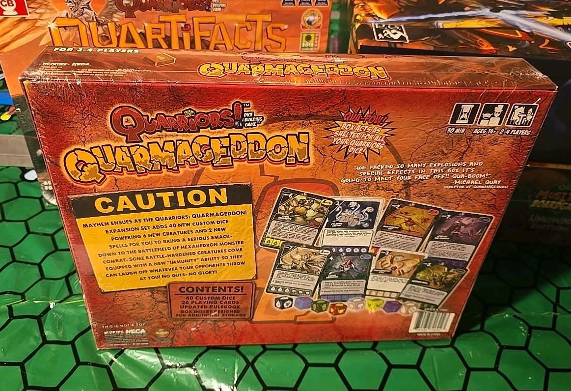 Quarriors! Quarmageddon Expansion Pack WizKids Dice Game Factory Sealed NECA