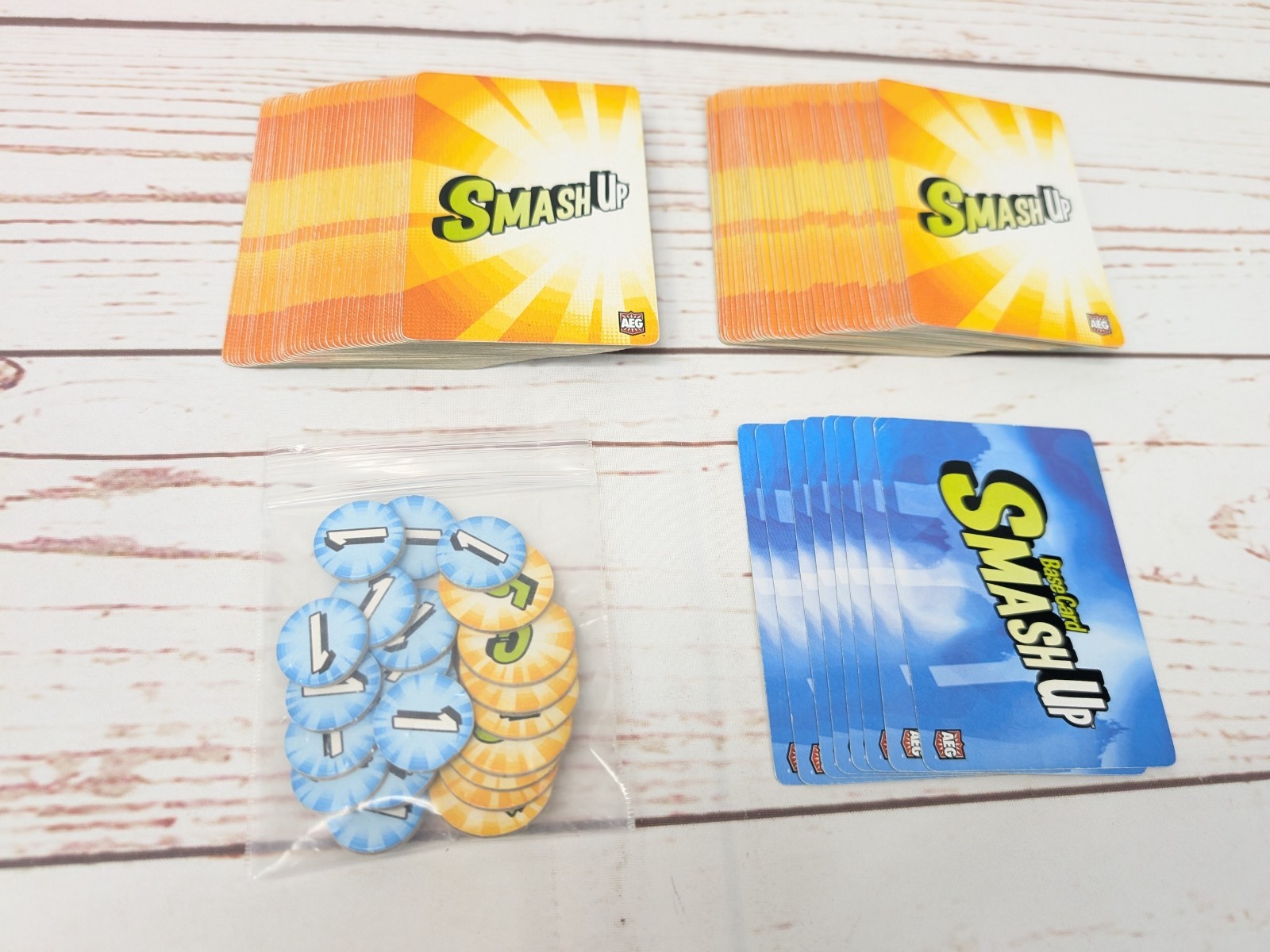 Smash Up Awesome Level 9000 Expansion Board Card Game AEG *No Box, Manual