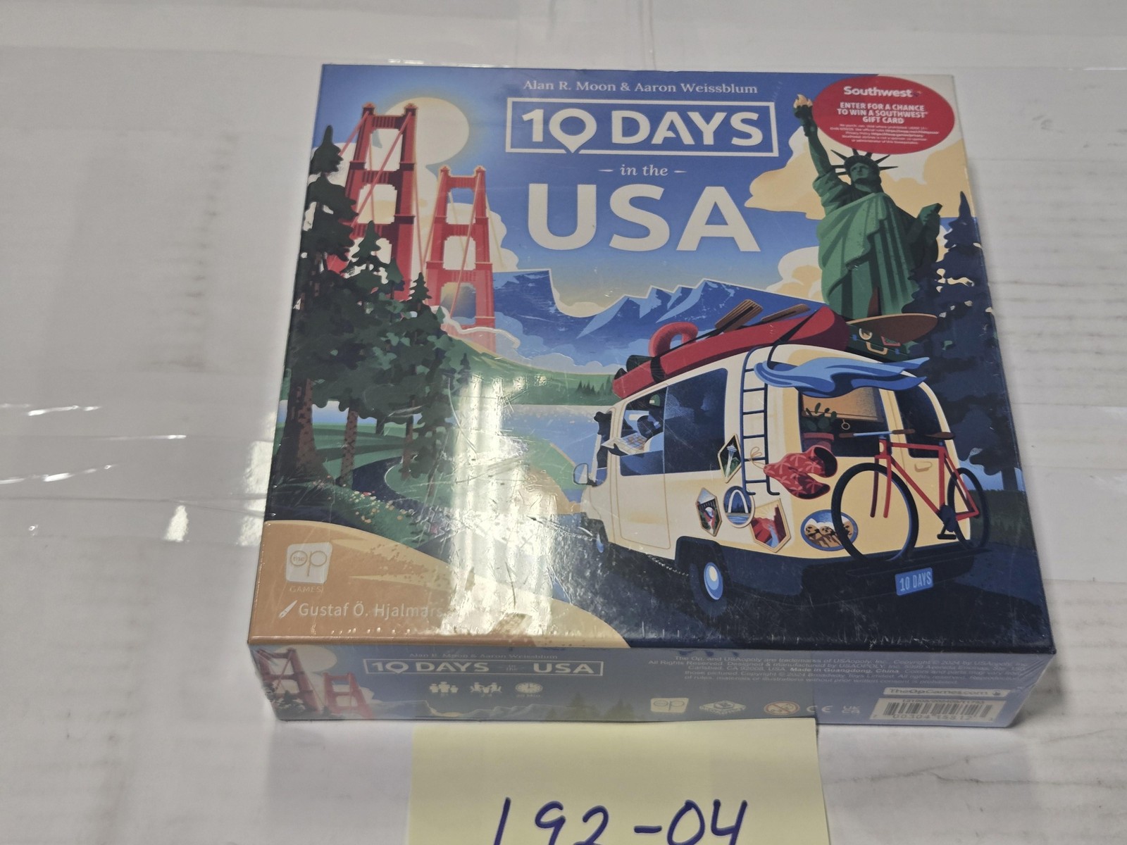 OP Games 10 Days In The USA Family Map Board Game 2-4 Players 8+ New Sealed