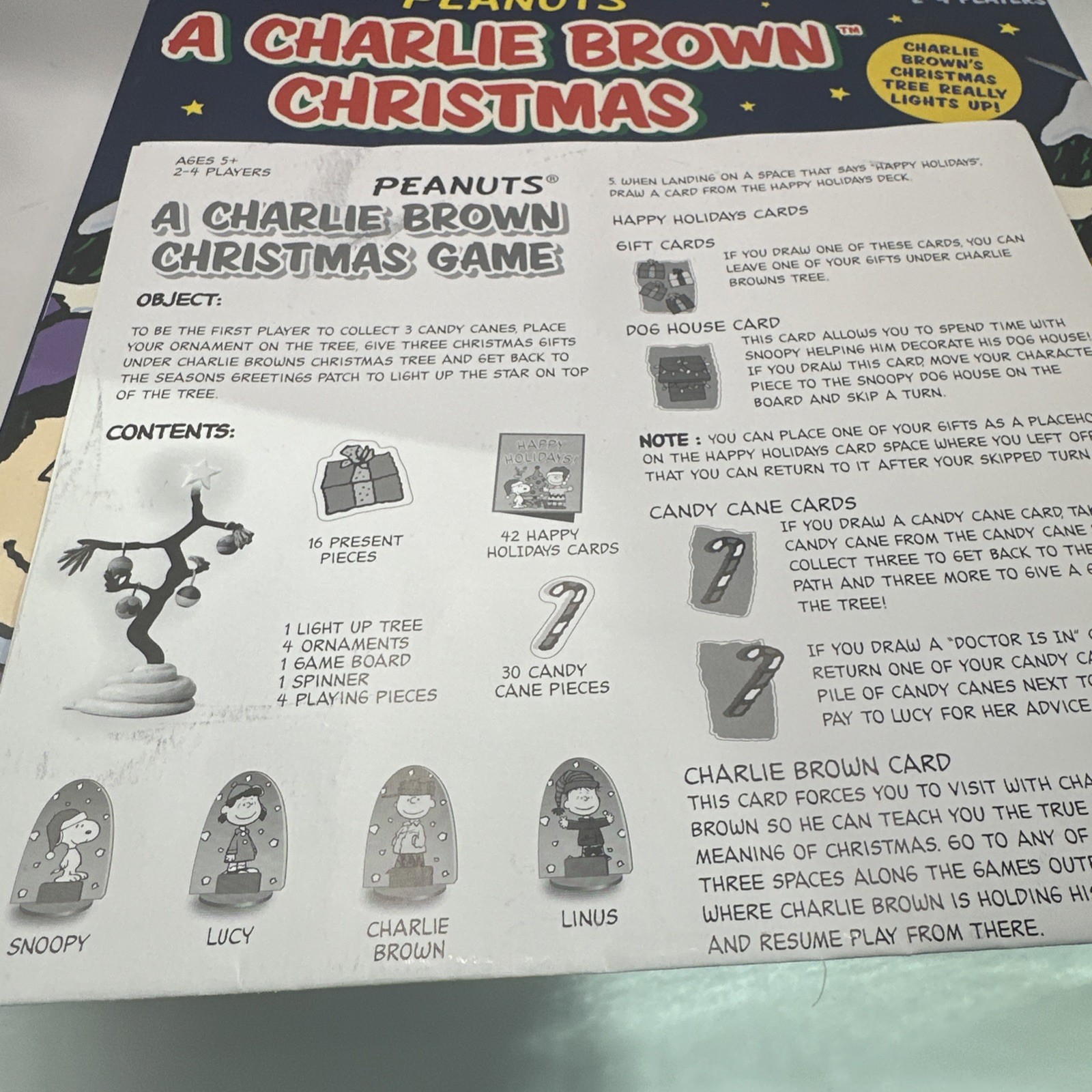 PEANUTS A Charlie Brown Christmas Board Game 2007 Sababa Toys – Complete!