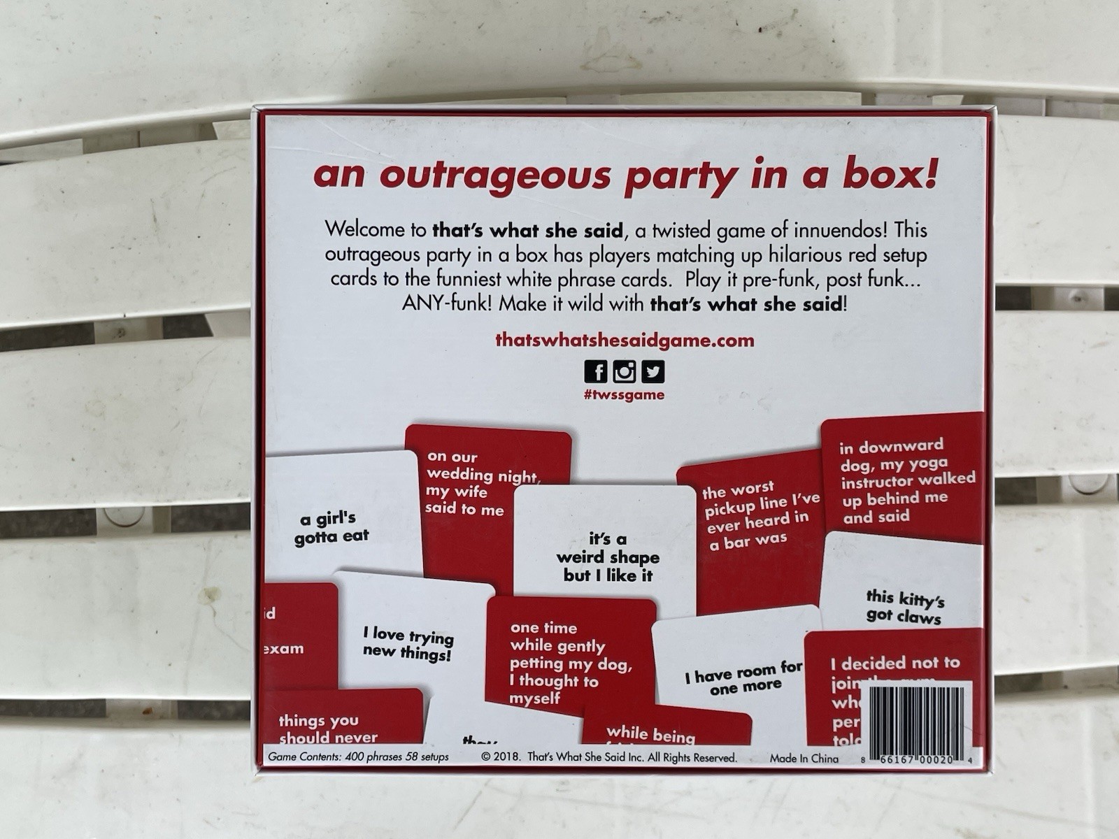 That’s What She Said A Twisted Game Of Innuendos Hilarious Adult Party Game!