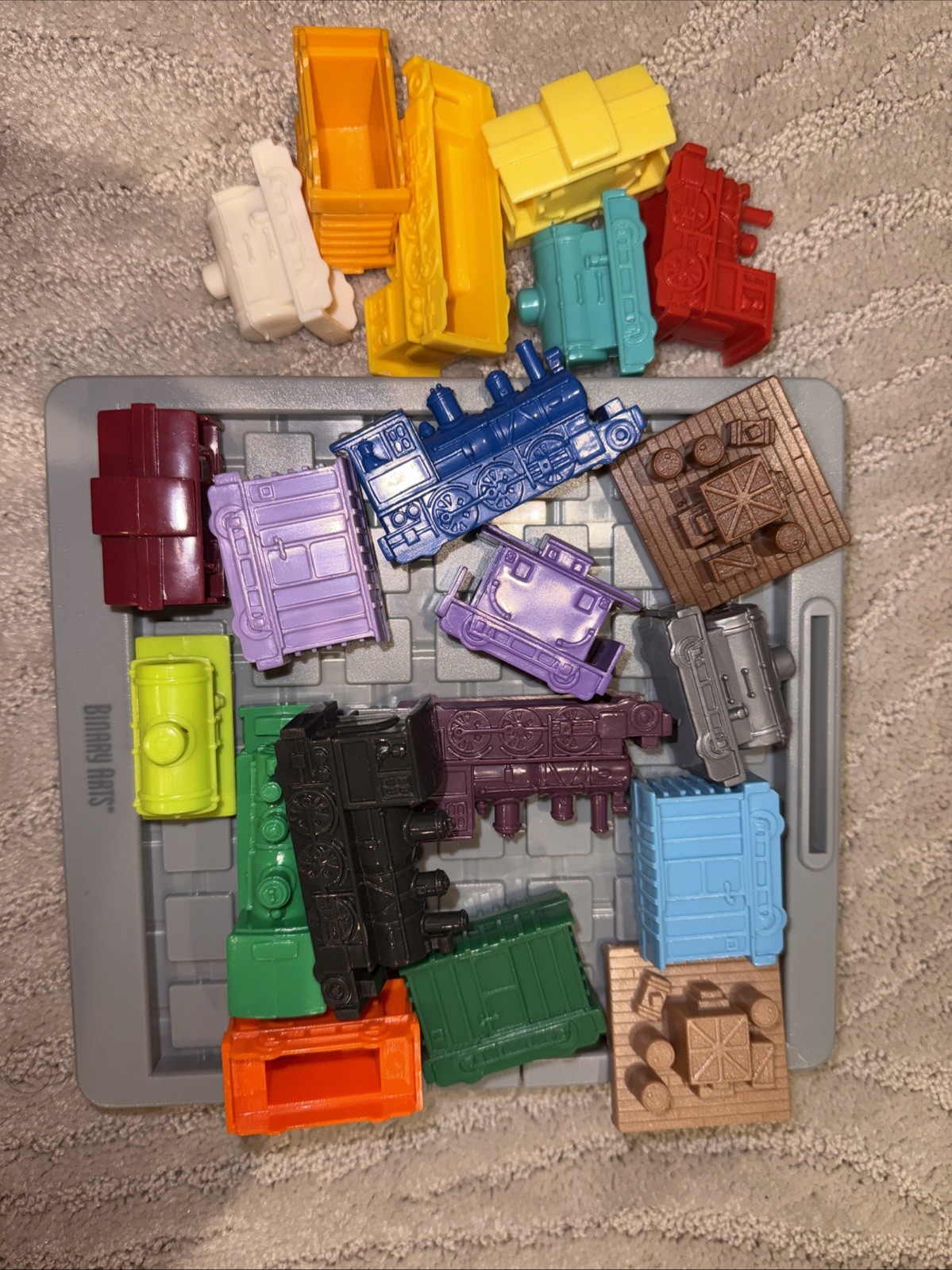 Vintage Railroad Rush Hour Game Binary Arts 1998 Train Escape Logic Puzzle Vtg